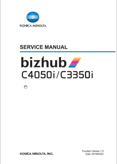 Bizhub C4050i And C3350i Service Manual OES Solutions