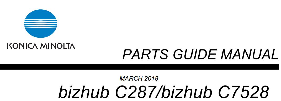 bizhub C287 Part Guides-image