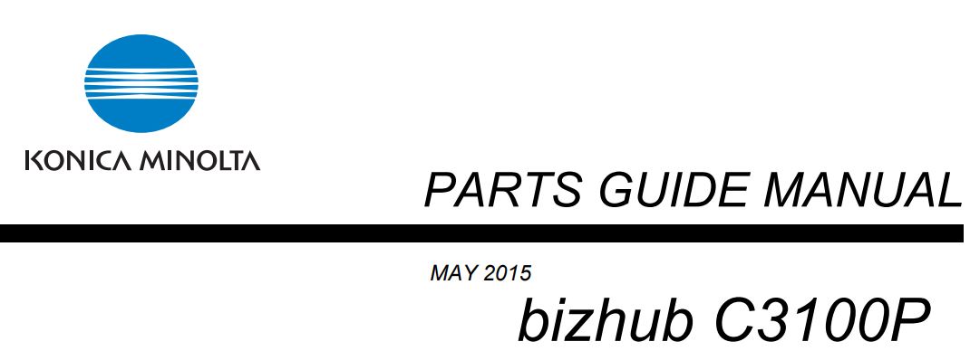 bizhub 3301P Part Guides-image