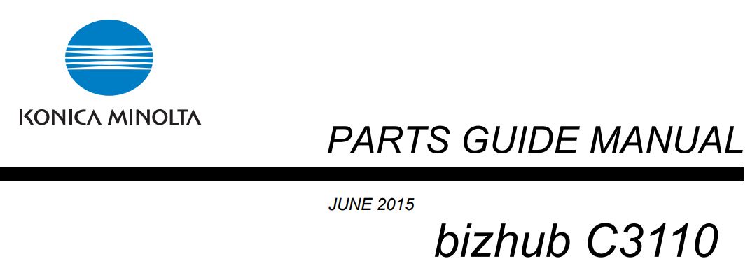 bizhub C3110 Part Guides-image