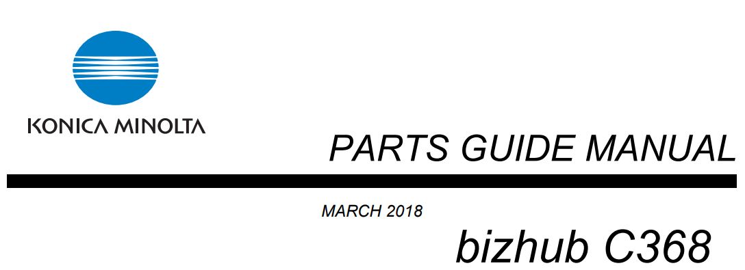 bizhub C368 Part Guides-image