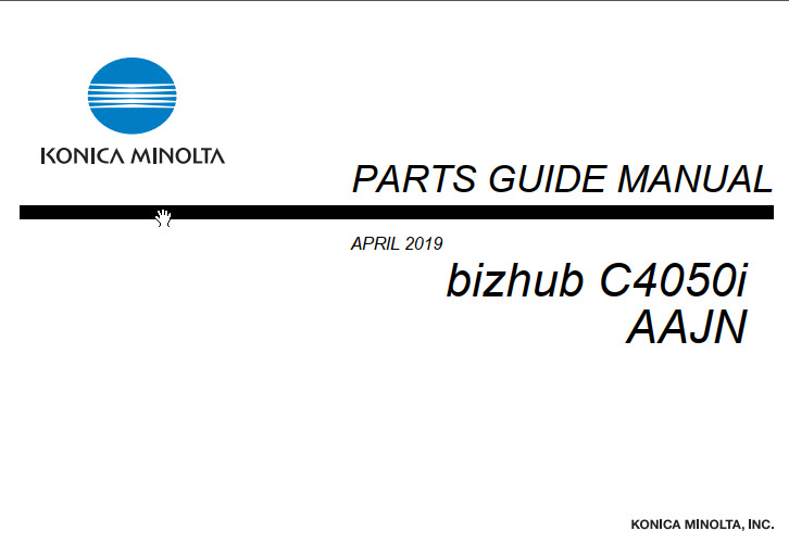 bizhub C4050i Part Guide-image